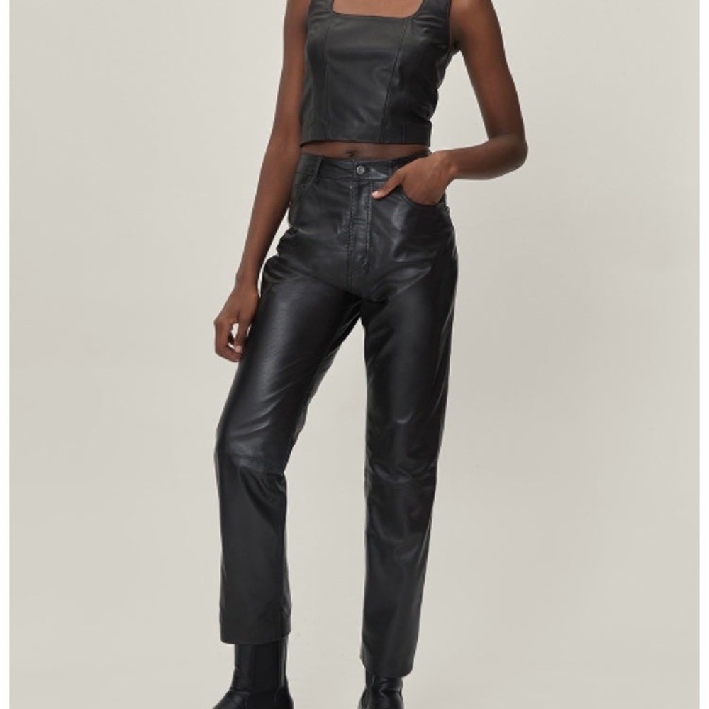 Nasty Gal Real Leather Pants